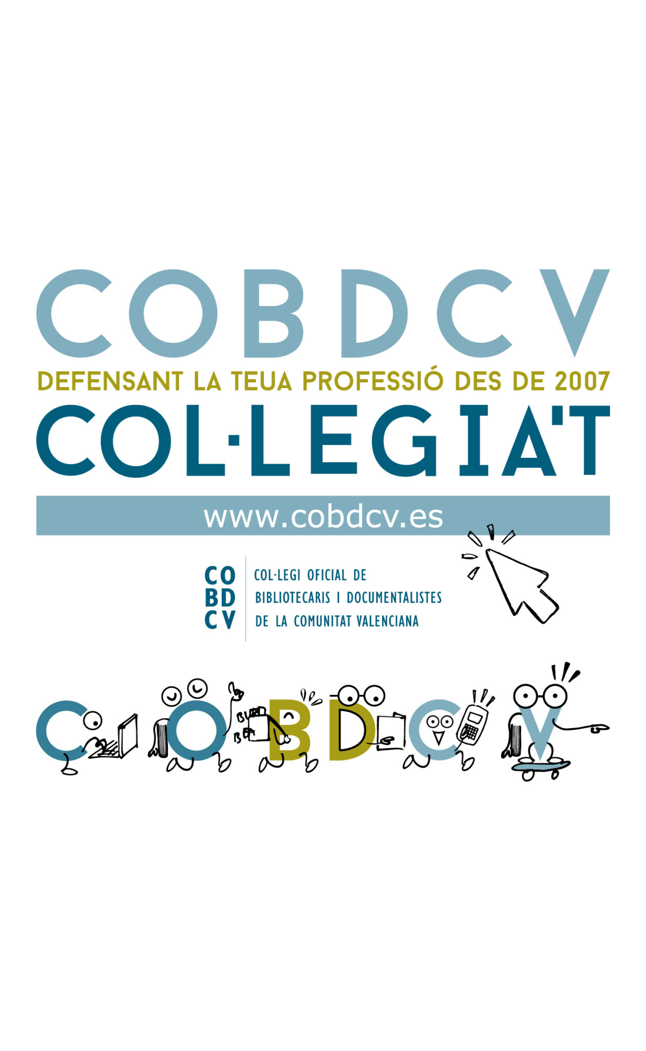 COBDCV Col·legiat librarians association promotional graphic