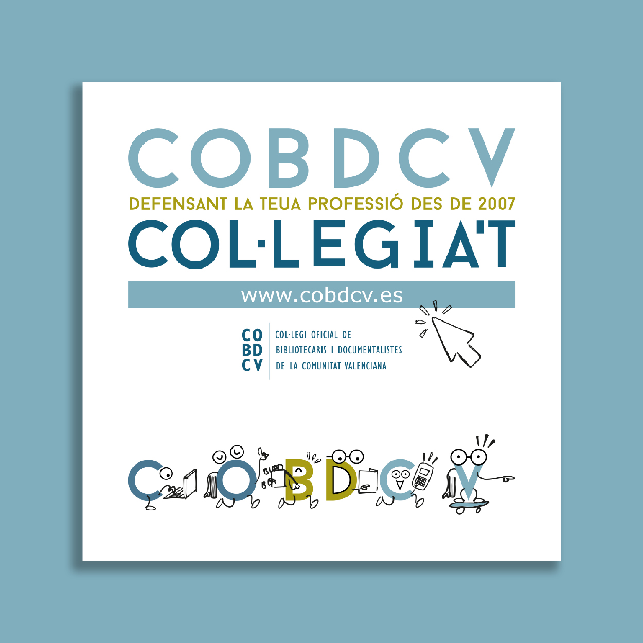 COBDCV Col·legiat promotional poster with website link