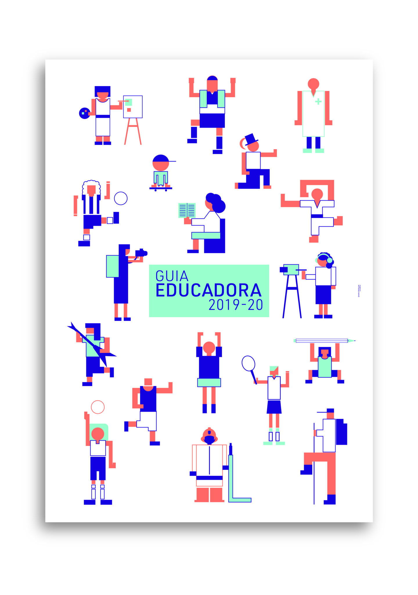 Colorful illustrated educators and athletes guide 2019-20