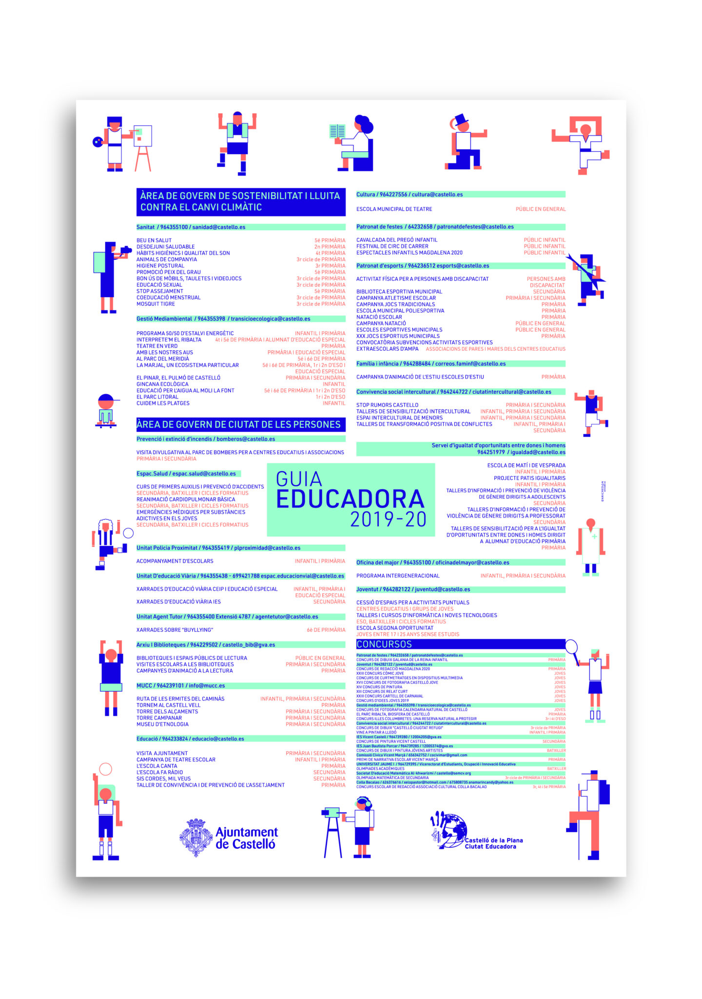 Guia Educadora 2019-20 Castelló educational programs poster