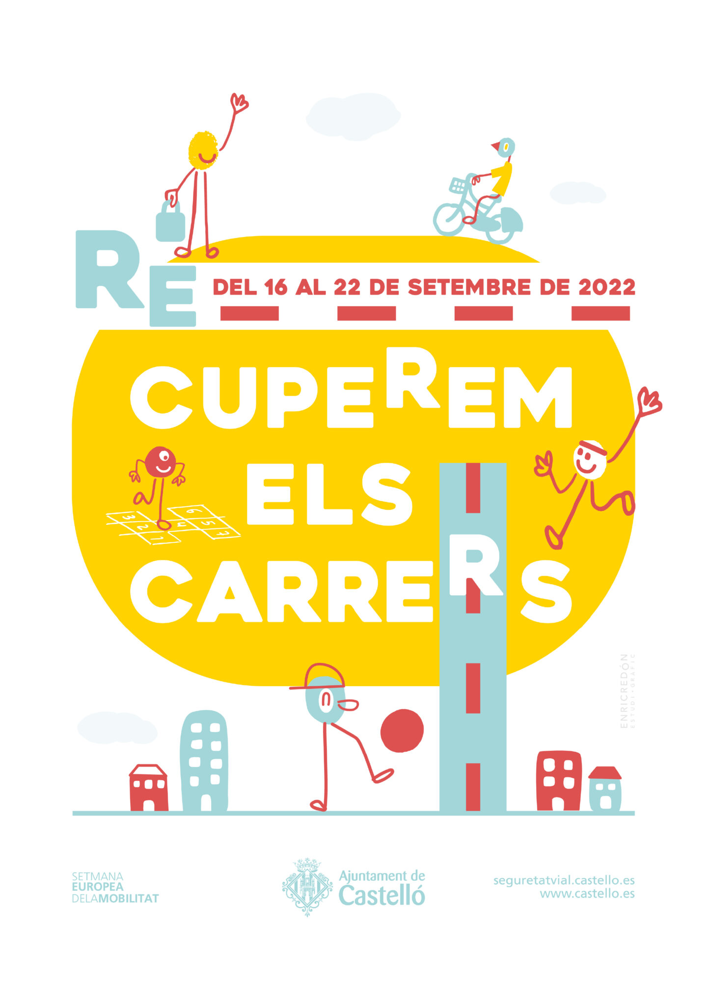 European Mobility Week poster promoting reclaiming streets