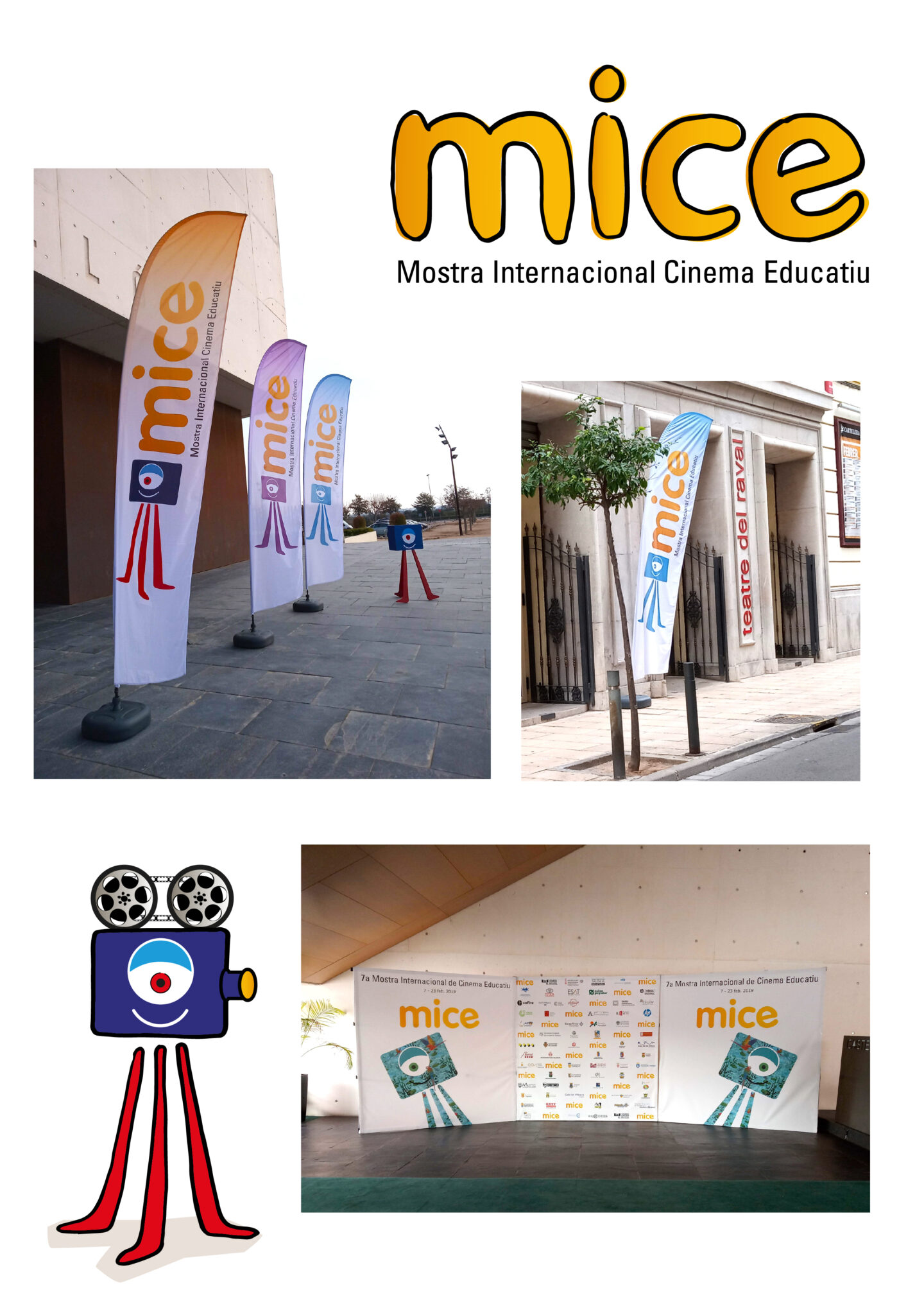 MICE film festival banners and event backdrop display